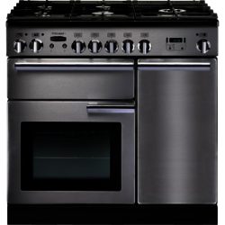 Rangemaster Professional+ 90cm 86870 Natural Gas Range Cooker in Stainless Steel with FSD Hob